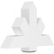 Ekena Millwork Kennewick Architectural Grade PVC Gable Bracket, 36"W x 24"H x 6"D x 6"F, 16/12 Pitch GBP036X24X0606KEN00 - alternate 1